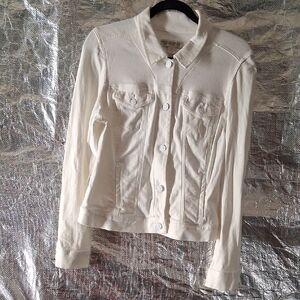 Vintage White Jean Jacket Classic Style